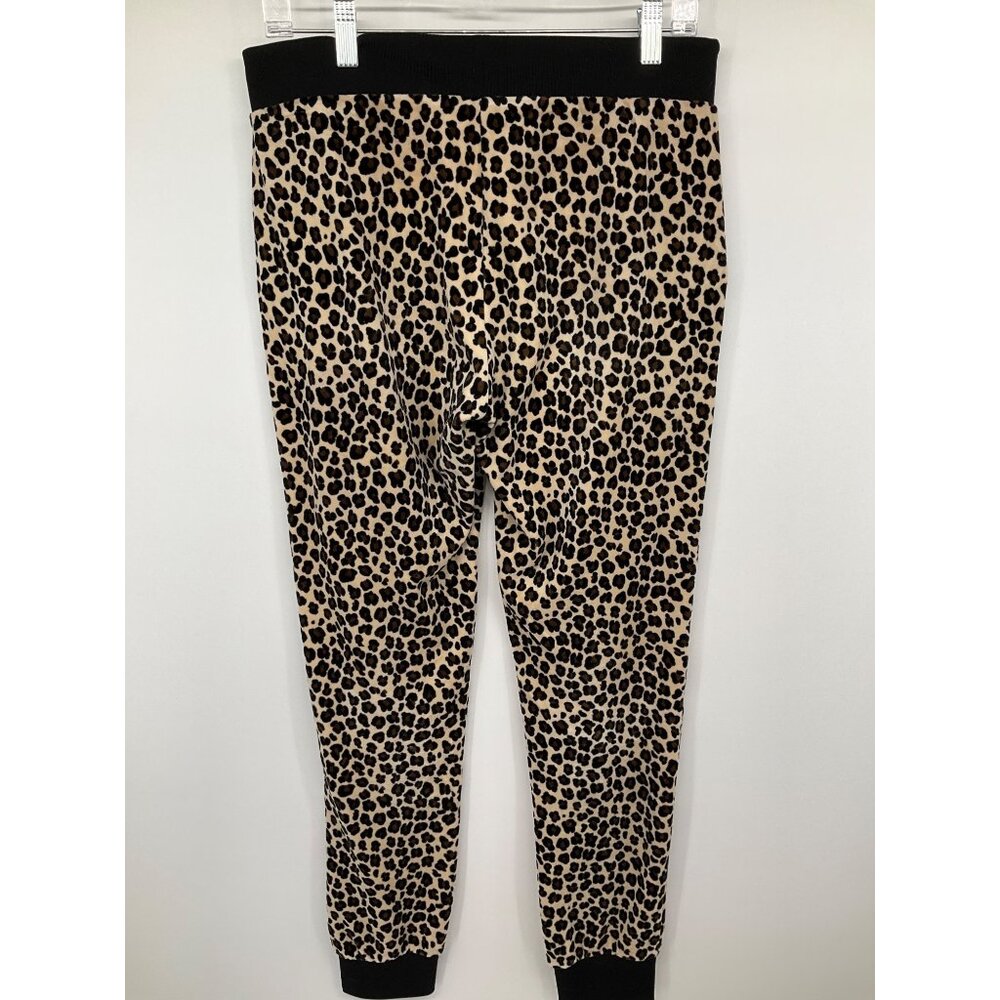 Juicy Couture size Medium Leopard Cheetah sweatpants Black Brown - Picture 6 of 8